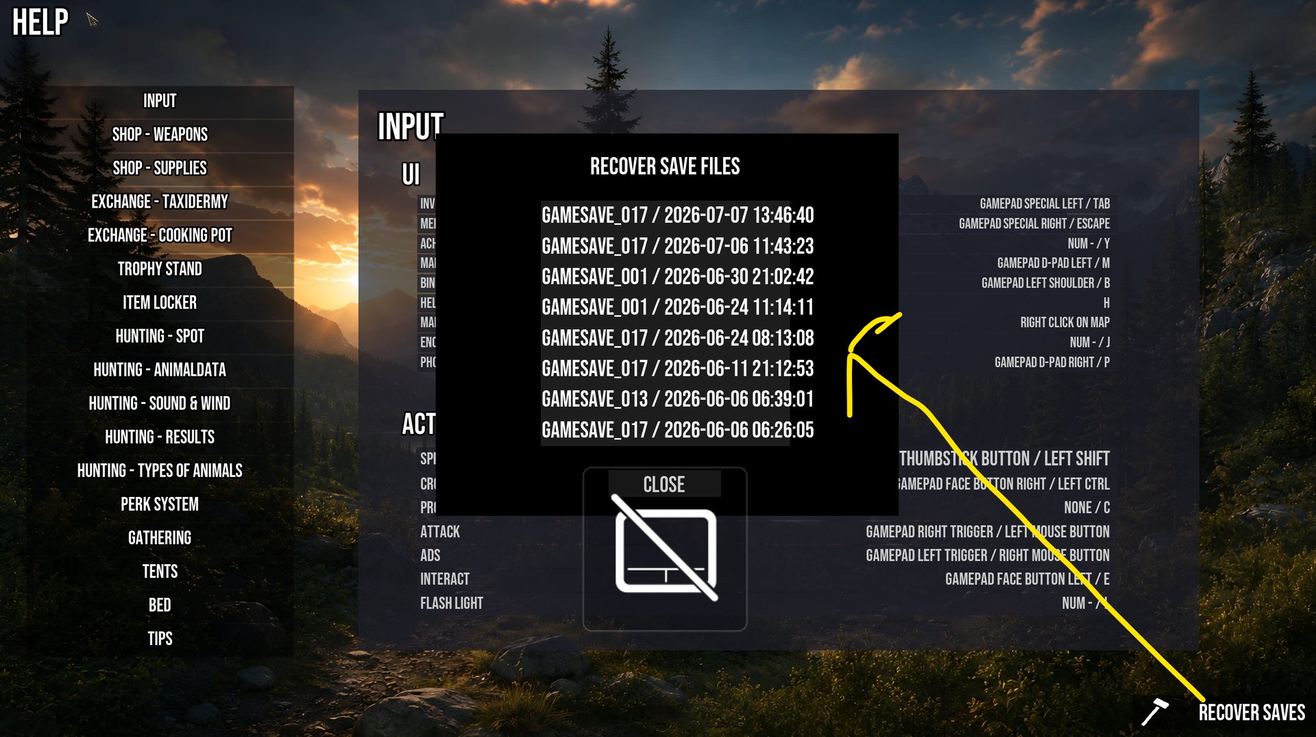Recover Saves