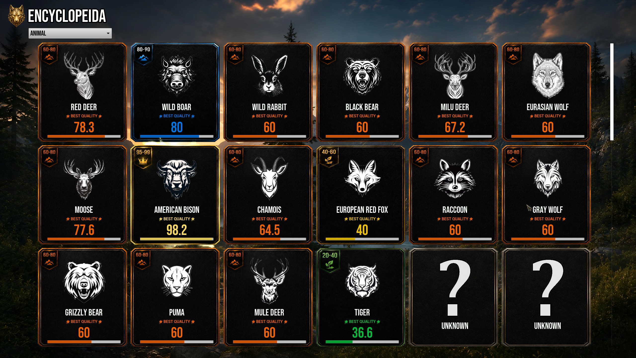 In-game encyclopedia
